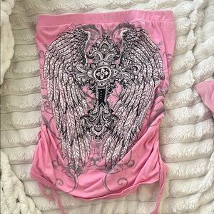 Pink Angel Tube Top 🪽